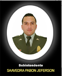 Fotograf&iacute;a del Se&ntilde;or Si. Saavedra Pab&oacute;n Jeferson quien falleci&oacute; en cumplimiento de su deber.