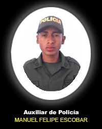 Fotografía del Señor Axp. Manuel Felipe Escobar Guanume quien falleció en cumplimiento de su deber.