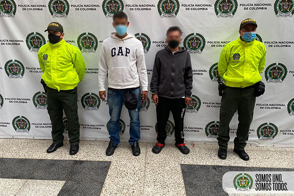 Capturados dos integrantes del grupo delincuencial común organizado ‘la viña’