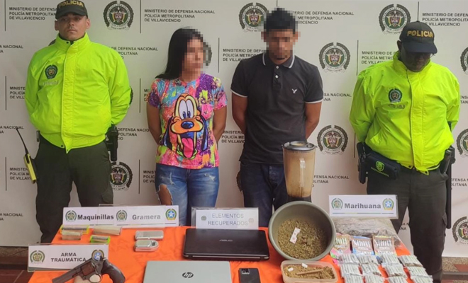 Capturados por expendio de drogas 