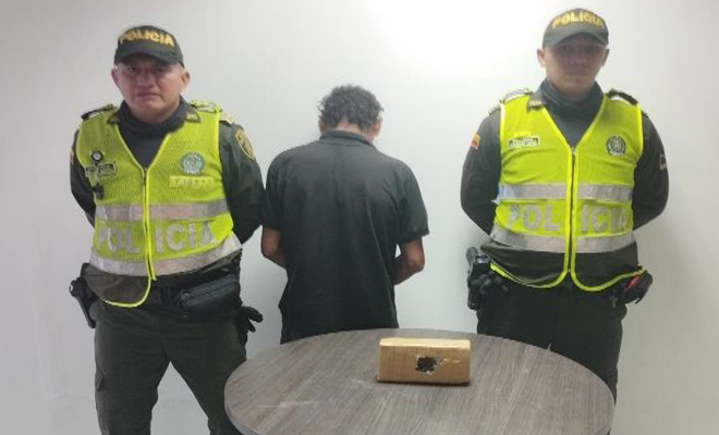 Policía logró la captura de un hombre por tráfico, fabricación o porte de estupefacientes en Villavicencio