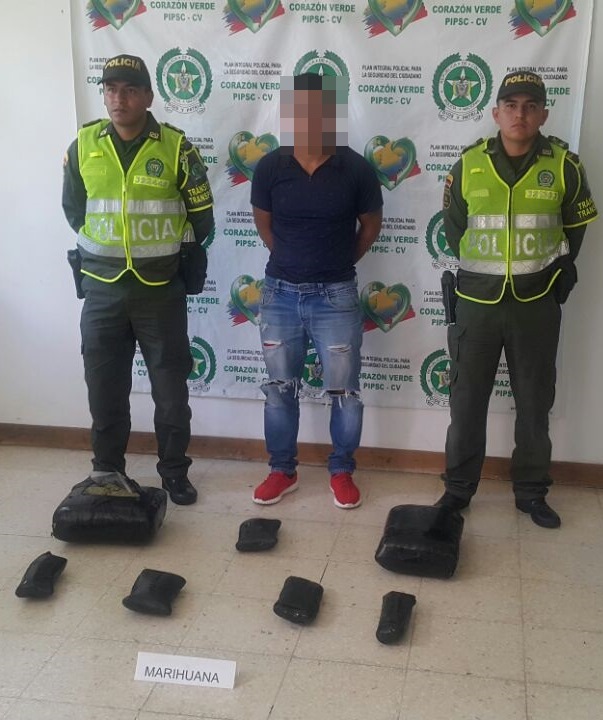 Capturado con marihuana