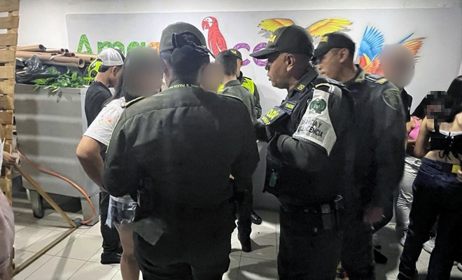 Fiesta clandestina en Villavicencio 