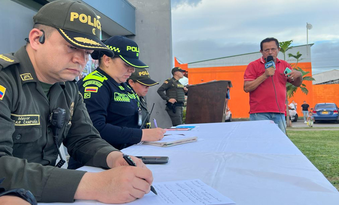 Mediante la estrategia "CAI al Barrio" la Policía atiende las necesidades de seguridad y convivencia en el sector de La Madrid