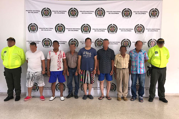 La operación fue coordinada entre La Policía  Nacional y  el CTI de la Fiscalía General de la Nación