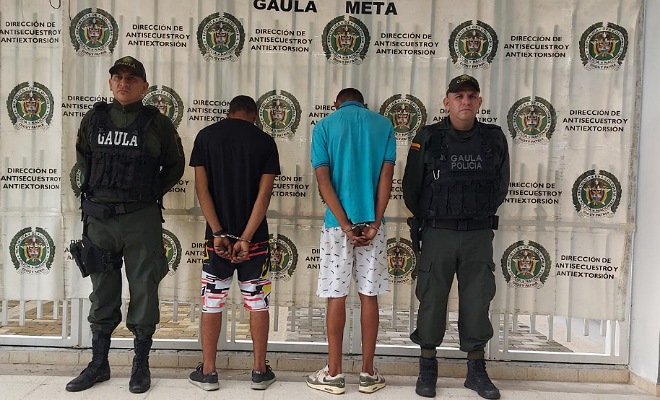 Los capturados se hacían pasar por integrantes de un grupo delincuencial para extorsionar a comerciantes