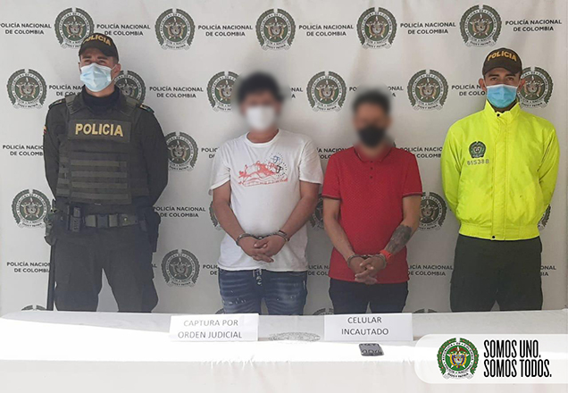 Capturados además 2 integrantes del grupo delincuencial ‘niquia’ por concierto para delinquir y extorsión