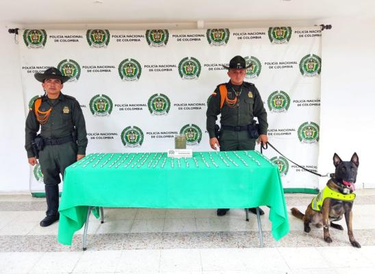 Hallazgo de 130 cigarrillos artesanales en el parque san Bernardo