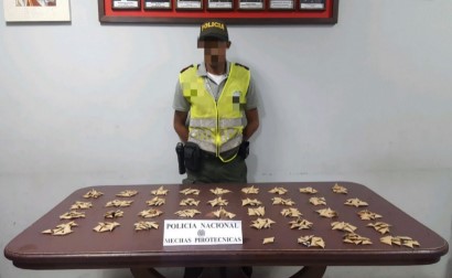 Bajo la estrategia Plan Navidad “Inspirados en usted” se han logrado incautar 1.796 gramos de pólvora