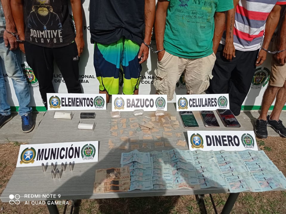 Capturados y elementos Incautados