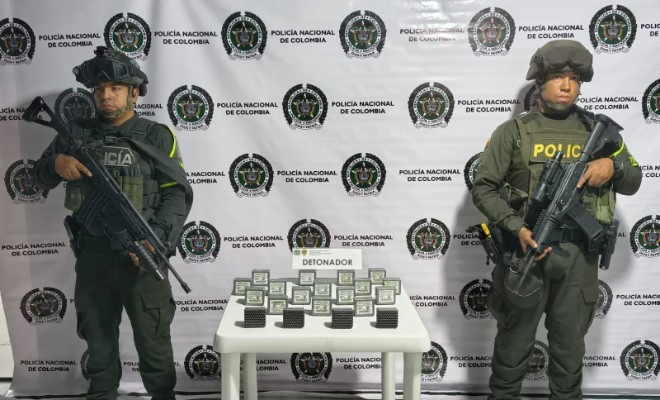 2.000 detonadores incautados por la seccional de transito y transportes del Cauca