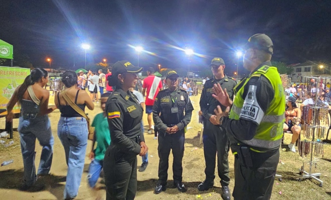Uniformados fortalecieron la seguridad y promovieron el autocuidado durante una de las celebraciones más tradicionales de Montería.