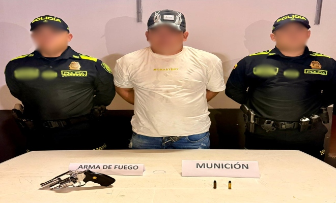 La reacción oportuna de la Policía evitó un posible hecho que atentara contra la seguridad ciudadana