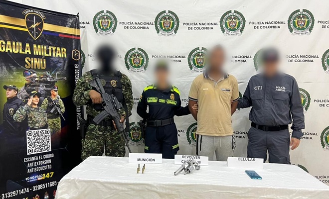 Un polic&iacute;a, un soldado, funcionario del CTI y un capturado 