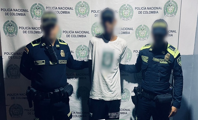 Ciudadano capturado por la Policía en Montería