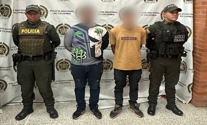 Capturados dos presuntos extorsionistas en zona rural de Puerto Gaitán (Meta)