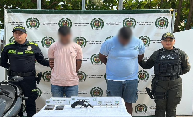 Capturado por el delito de porte ilegal de armas de fuego