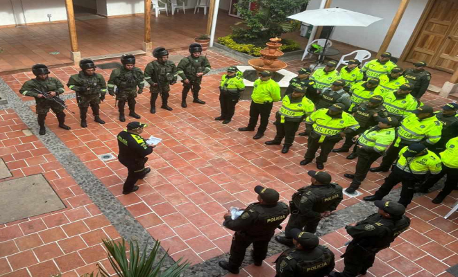 Dispositivo policial Caravana de la Seguridad