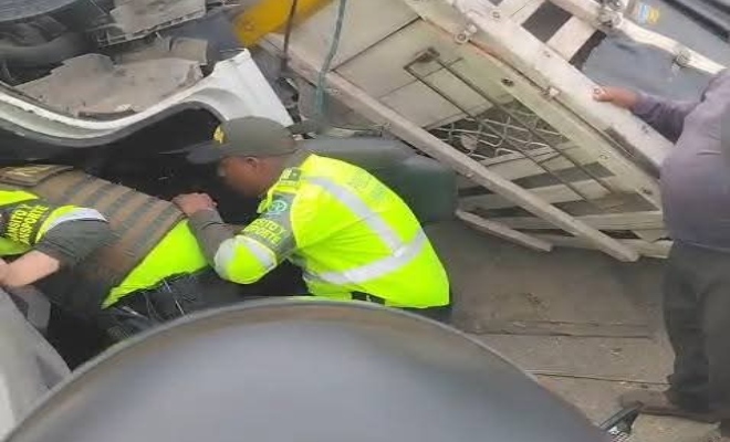 El conductor fue trasladado 