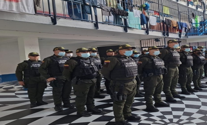 Grupo GAULA de la Policía Nacional de Colombia, en el departamento de Bolívar