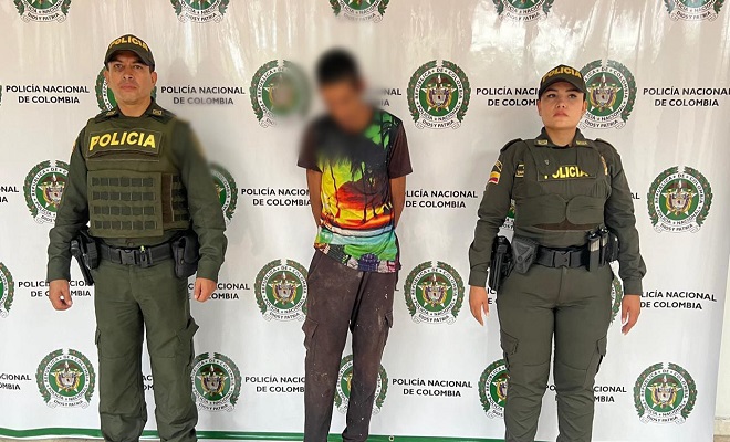 Hombre capturado por concierto para delinquir, en medio de actividades de la Policía Nacional en Neiva