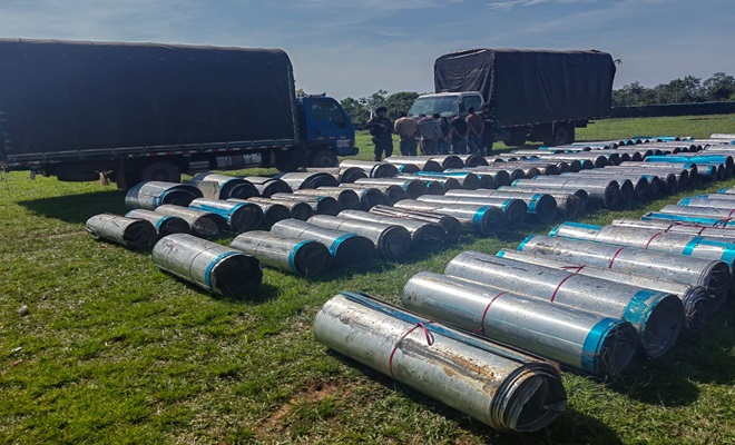 Incautación de 1.135 láminas de aluminio de recubrimiento de infraestructura petrolera.