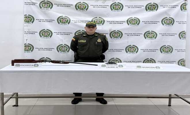 Incautadas armas de fuego y munición en operativo policial en Ipiales, Nariño