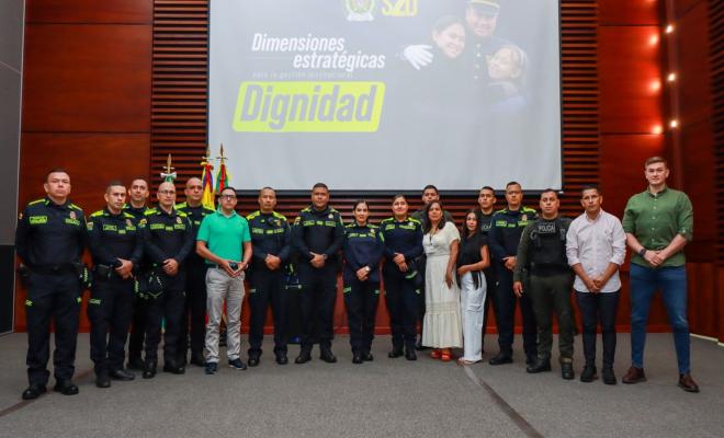 Personal que recibió reconocimiento durante el mes de enero por parte del comandante de la unidad