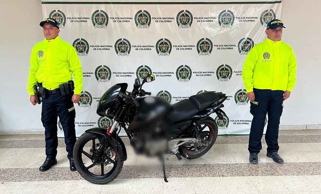 Importante resultado, recuperación de moto por parte de la Policía 