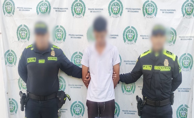 Sujeto capturado por la Policía en Cereté