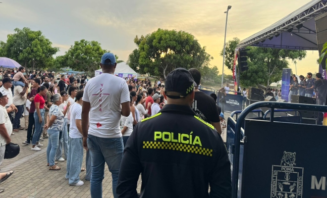 funcionario policial en Montería Gospel 2026
