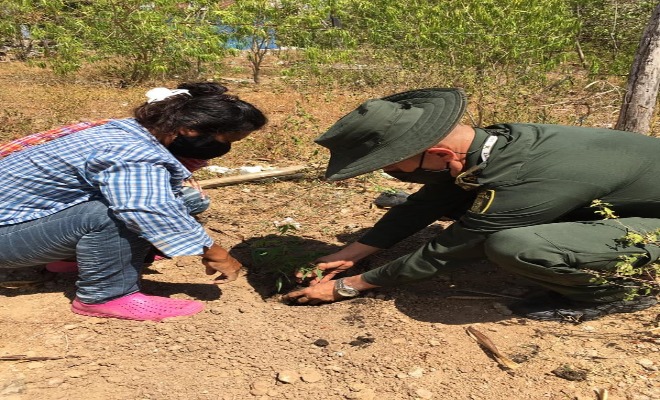 Llegamos hasta a la comunidad indígena del resguardo Potrerito realizando actividades comunitarias