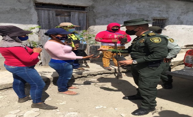 Llegamos hasta a la comunidad indígena del resguardo Potrerito realizando actividades comunitarias