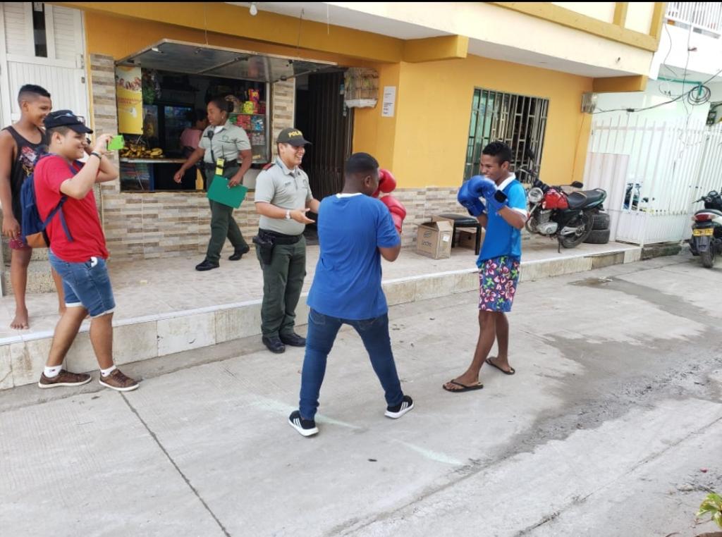 Llegamos ‘boxeando por la vida’ al barrio bueno aires