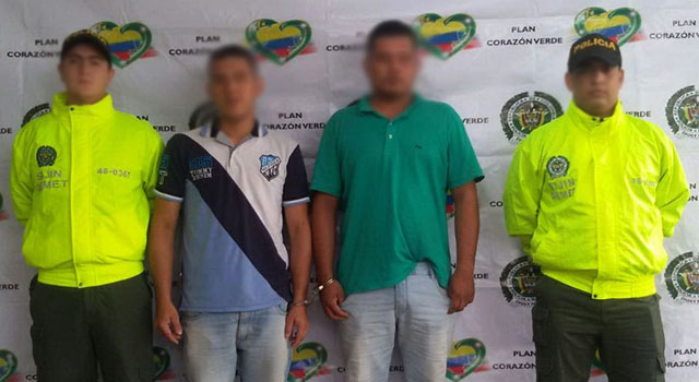 Caen presuntos extorsionistas-de ‘los puntilleros-libertadores del Vichada’-Policia-Meta