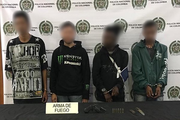 Capturados fleteros en centro de Medellín