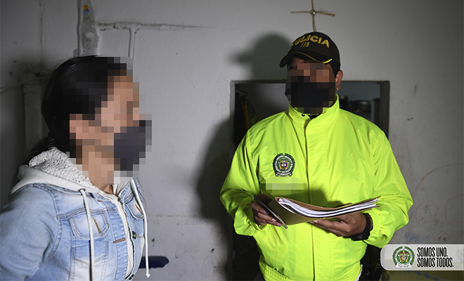 capturada mujer en medellin por portografia