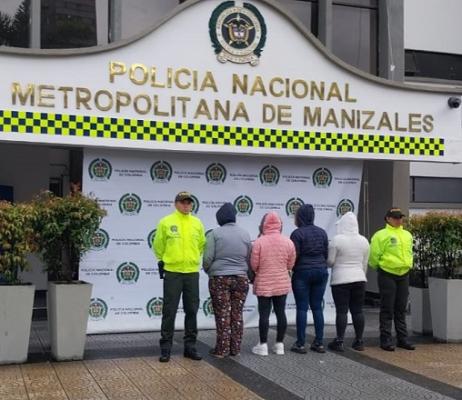 Capturadas  “Rosa, Luz, Yeni e Isabel”  por hurto agravado 