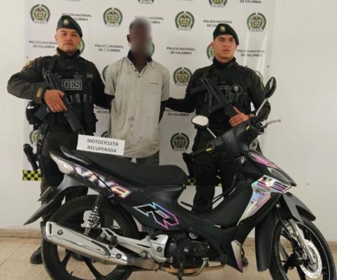 capturado por hurto a motocicletas