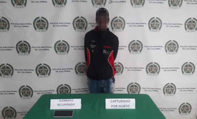 Capturado en Medellín luego de cometer el hurto de celular a una ciudadana