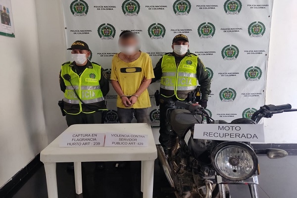 Capturado por el delito de Hurto