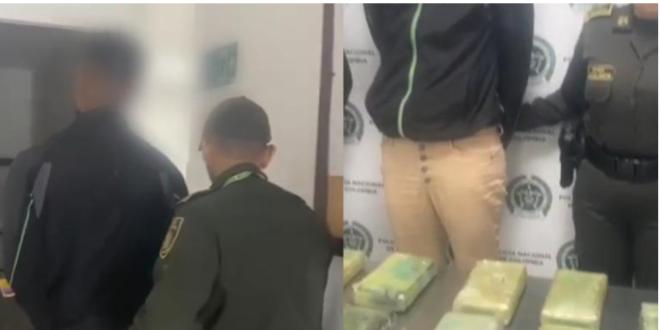 Fue sorprendido un hombre de nacionalidad extranjera con 9.000 gramos de Clorhidrato de Cocaína en el Aeropuerto Alfonso Bonilla