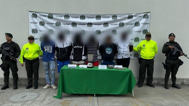 capturados durante allanamiento 