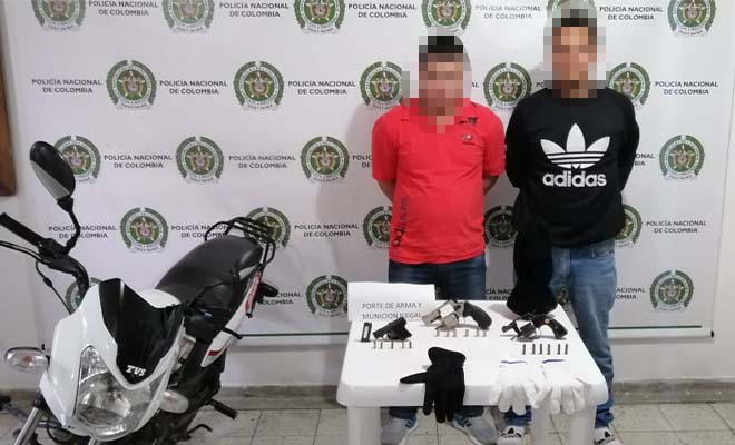 capturados por fleteo en barrio 12 de octubre