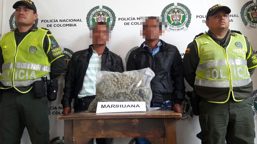 los capturados se movilizaban en una motocicleta