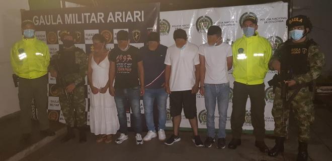 Capturados integrantes de las estructuras criminales ‘Clan del Golfo’ y ‘Bloque Puntilleros del Meta’