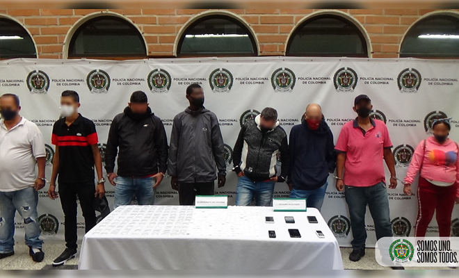 Personas capturadas por tráfico de estupefacientes en el centro de Medellín