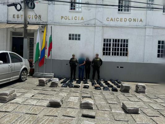 incautación de 150 kilos de marihuana
