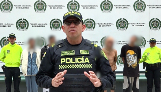 Comandante de la Polic&iacute;a Metropolitana de Bogot&aacute; presenta a los medios de comunicaci&oacute;n los resultados del operativo