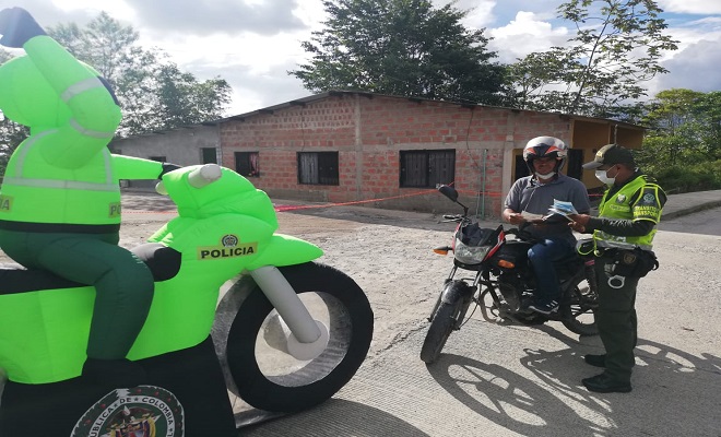 Con nuestra seccional de tránsito y transporte adelantamos campañas pedagógicas 